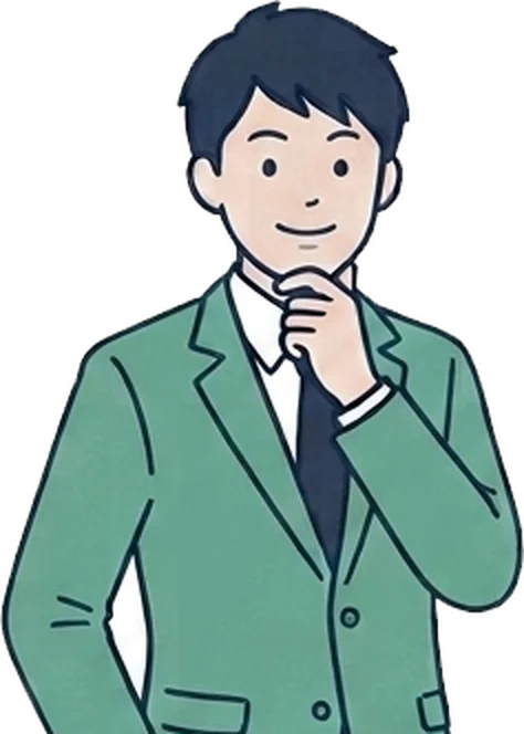 書類とペンのイラスト